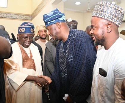 Governor Radda in handshake with President Tinubu