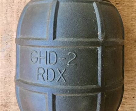 Military-grade hand grenade in Sabuwar