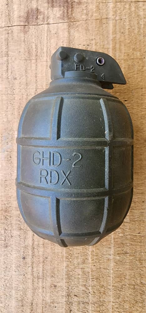 Military-grade hand grenade in Sabuwar