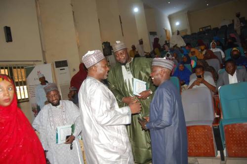 Dignitaries exchanging pleasantries