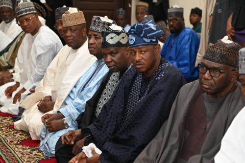 Jummat prayers at the Dolphin Community Mosque in Ikoyi Lagos